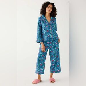 Mersea Over the Cotton Moon PJs - Elephant Garden - Sz M